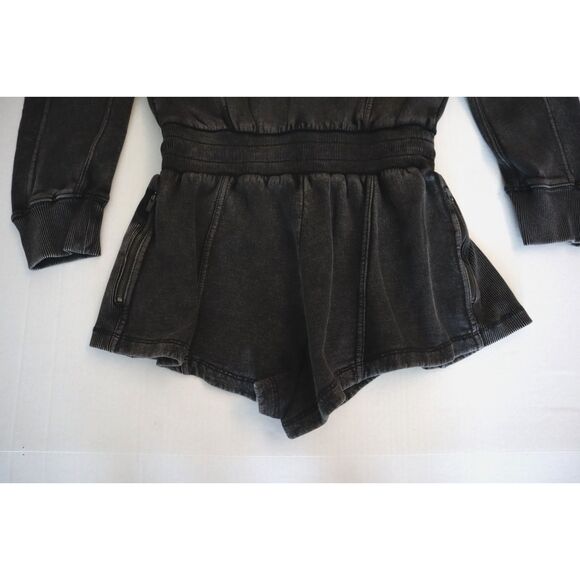 Free People Movement OB2023564 Women's Sz XS Black Intercept Romper - Picture 10 of 16